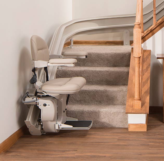 best rated curved stairlift in Mesa AZ. cost chairlift price